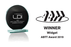 ABTT Widget Winner Award 2019 & LDI Best Debut Product