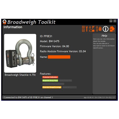 Broadweigh toolkit Info page